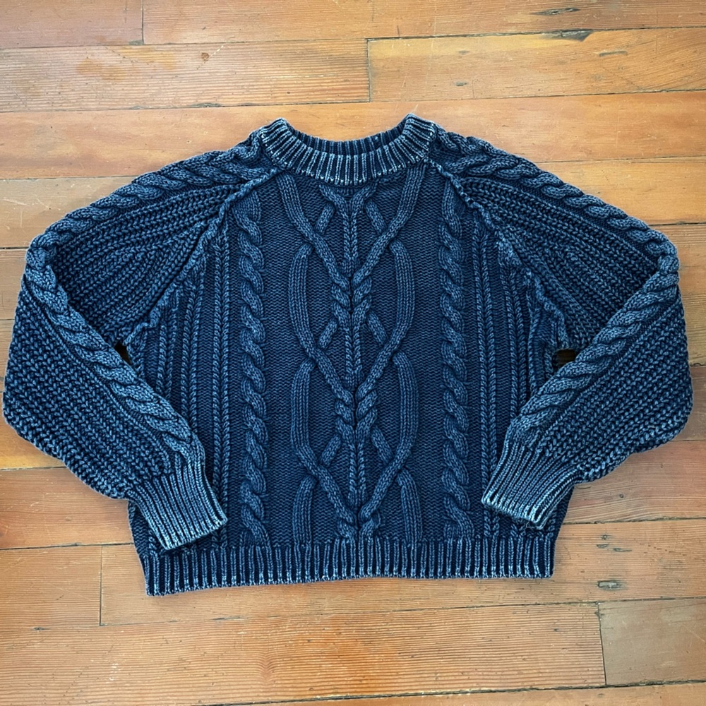 100% Cotton Cable Knit Sweater